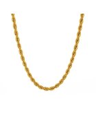 Pursehuit Colier auriu - din otel inoxidabil 316L - placat cu aur 18K PVD - rasucit - Elioth C2