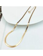 Pursehuit Colier auriu - din otel inoxidabil - stil sarpe - suflat cu aur 18k - Berga C9