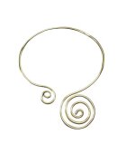 Pursehuit Colier auriu - din sarma indoita - cu spirale - Carma C13 -