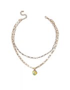 Pursehuit Colier auriu - in 2 straturi - cu perle - Darin C22 -