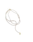 Pursehuit Colier auriu - lung - cu perle si inimioara - Ingun C2 -