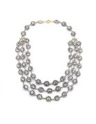 Pursehuit Colier auriu - masiv - in 3 straturi - cu pietre - Elisabeta C5 -