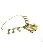Pursehuit Colier auriu - stil boho - cu banuti - Leonel C28 -