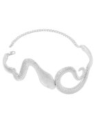Pursehuit Colier choker - argintiu - forma de sarpe - Ejda C17 -