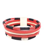 Pursehuit Colier choker - rosu - stil african - Ferdina C9 -