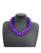 Pursehuit Colier cu margelute mov - Raina C13 -
