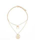 Pursehuit Colier in 2 straturi - auriu - Karina C9