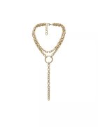Pursehuit Colier in 2 straturi - auriu - lung - cu zale - Nielsine C5 -