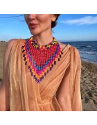 Pursehuit Colier multicolor - masiv - cu bile din lemn - Jessika C16 -