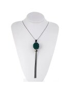 Pursehuit Colier negru - lung - cu franjuri - Meinhart C12 -