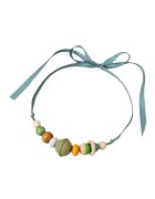 Pursehuit Colier turquoise - cu bile verzi si galbene - Fides C2
