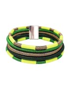 Pursehuit Colier verde - stil african - in 5 straturi - Georgina C8 -