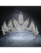 Pursehuit Coronita argintie - cu frunze si pietre - Magret C2 -