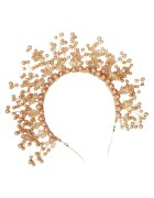 Pursehuit Coronita aurie - cu perle maro - Darla C16 -
