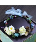 Pursehuit Coronita cu flori bleu - Tauno C5 -