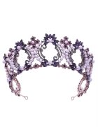 Pursehuit Coronita rose gold - cu perle si pietre mov - Amandus C6 -