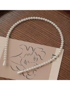 Pursehuit Diadema alba - cu perle - Eugenia