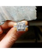 Pursehuit Inel argintiu - cu pietre din zirconiu - Ciara C21 - 6 (circumferinta: 51.9 mm)