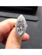 Pursehuit Inel argintiu - cu pietre din zirconiu - Hera C20 OUT - 7 (circumferinta: 54.5 mm)