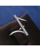 Pursehuit Inel argintiu - cu pietre din zirconiu - Sigrund C4 - 5 (circumferinta: 49.3 mm)