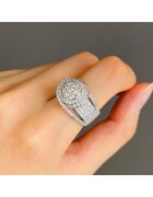 Pursehuit Inel argintiu - cu pietre din zirconiu - Smilla C9 - 6 (circumferinta: 51.9 mm)
