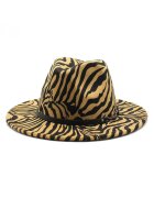 Pursehuit Palarie dama - bej - animal print - Ingela -