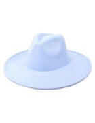 Pursehuit Palarie dama - bleu - cu bor lat - Laurina -