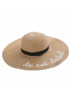 Pursehuit Palarie dama cu bor mare - maron - Do Not Disturb - Layla -