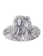 Pursehuit Palarie dama - gri - imprimeu piele de sarpe - Sonia -