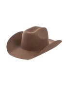 Pursehuit Palarie dama - maro - din lana - stil cowboy - Malfrid -