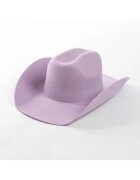 Pursehuit Palarie Fedora - mov - din lana - stil cowboy - reglabila - Celia