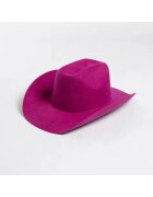 Pursehuit Palarie Fedora - mov - din lana - stil cowboy - reglabila - Hedi