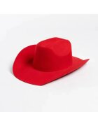 Pursehuit Palarie Fedora - rosie - din lana - stil cowboy - reglabila - Hedley