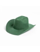 Pursehuit Palarie Fedora - verde - din lana - stil cowboy - reglabila - Cevin