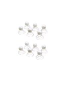 Pursehuit Set 12 accesorii de par - argintii - cu perle - Elita C5 -