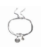 Pursehuit Set 2 bratari glezna Amaali C4 - Aliaj metalic - Argintiu