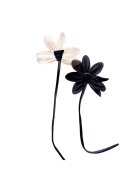 Pursehuit Set 2 brose tip floare - neagra si bej - Bartha C12
