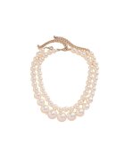 Pursehuit Set 2 coliere din perle - argintii - Nickeline C24