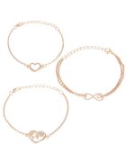 Pursehuit Set 3 bratari - aurii - Lucas C6 -