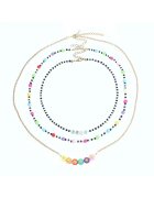 Pursehuit Set 3 coliere - cu margelute colorate - Maxima C9 -