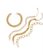 Pursehuit Set 4 bratari de picior - cu zale - Cheyenne C33 -
