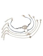 Pursehuit Set 5 bratari aurii - cu palmier si scoica - Jela C6 -