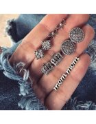 Pursehuit Set cercei - argintii - cu pietre - Monalise C9 -