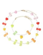 Pursehuit Set colier si bratara - auriu - cu perlute - Mayken C9 -