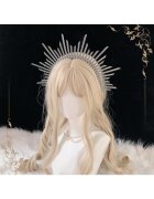 Pursehuit Tiara Halo - handmade - argintie - Emiliana C2 -