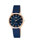 QQ Ceas analog de dama - Negru/Auriu