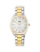 QQ Ceas de dama Q90B-006PY - argintiu si auriu