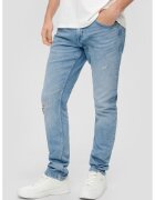 QS Blugi slim fit cu 5 buzunare - Albastru deschis