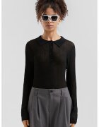 QS Cardigan subtire - Negru