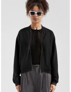 QS Jacheta bomber cu buzunare laterale - Negru